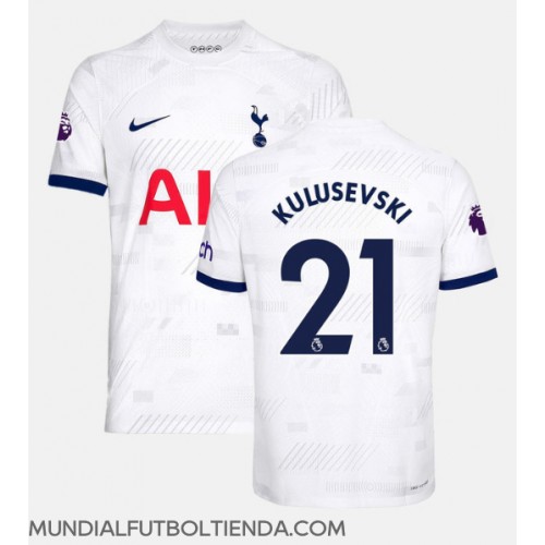 Camiseta Tottenham Hotspur Dejan Kulusevski #21 Primera Equipación Replica 2023-24 mangas cortas